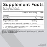 Sports Research capsules huile de lin sans soja – formule claire et sûre.