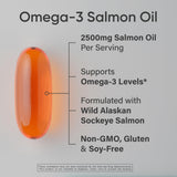 Sports Research Gelules saumon Sockeye, gélules molles faciles à avaler