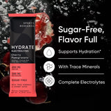 Sports Research Hydrate arôme framboise-citronnade : goût naturel et rafraîchissant.