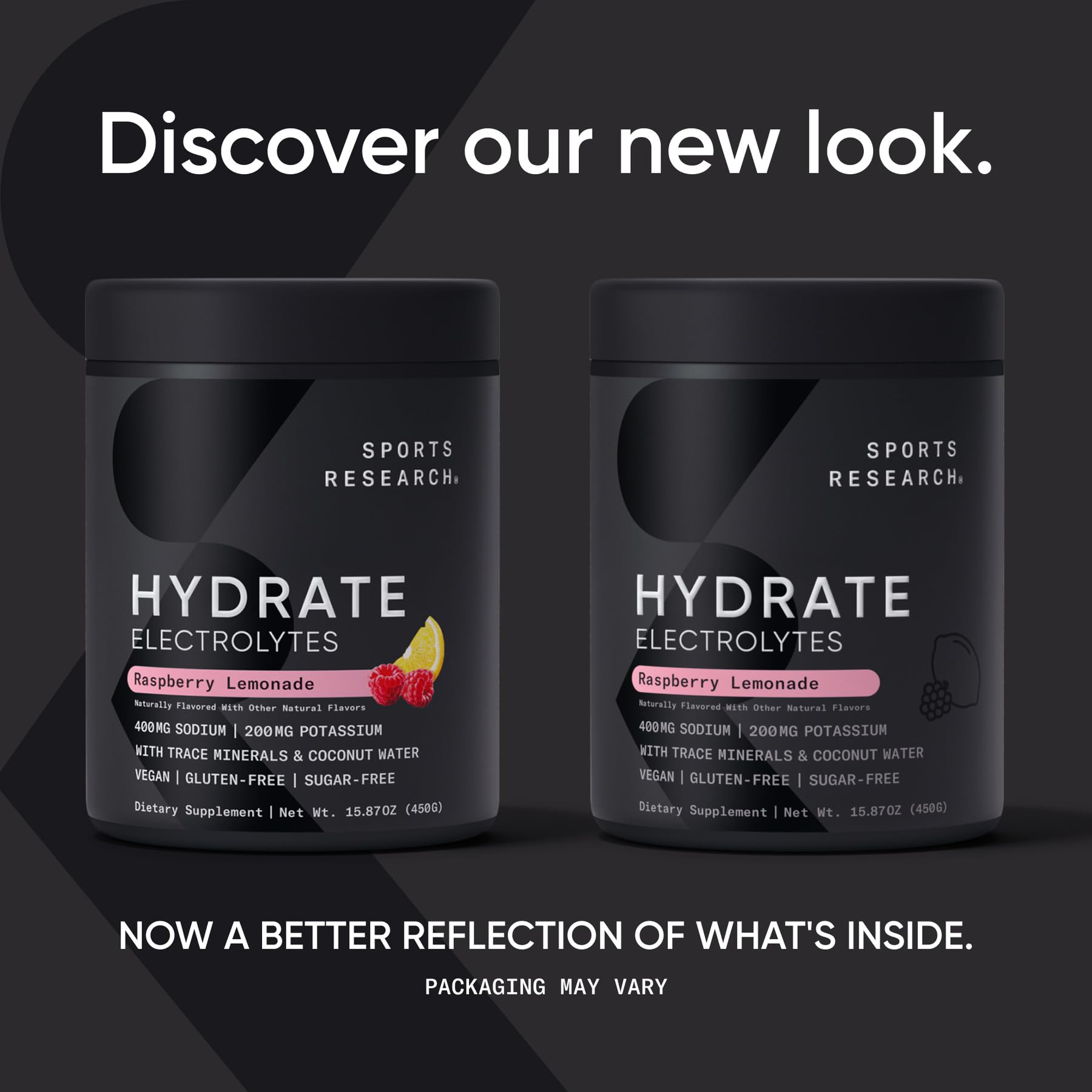 Sports Research Hydrate – emballage sachets faciles à doser et à emporter.