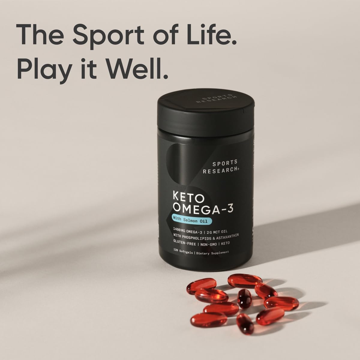 Sports Research Keto Omega: Approvisionnement durable, poissons sauvages et krill certifié MSC