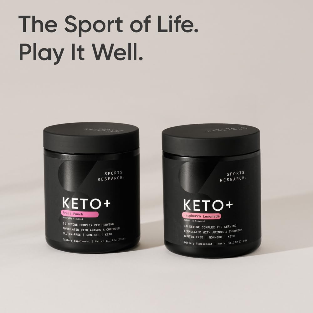 Sports Research Keto Plus – Étiquette Keto certifiée, garantissant qualité et conformité.