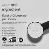 Sports Research L-Glutamine: cuillère-dose pour doser facilement et soutenir l'entraînement.