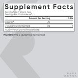 Texture fine de poudre L-Glutamine, se dissout rapidement dans la boisson.