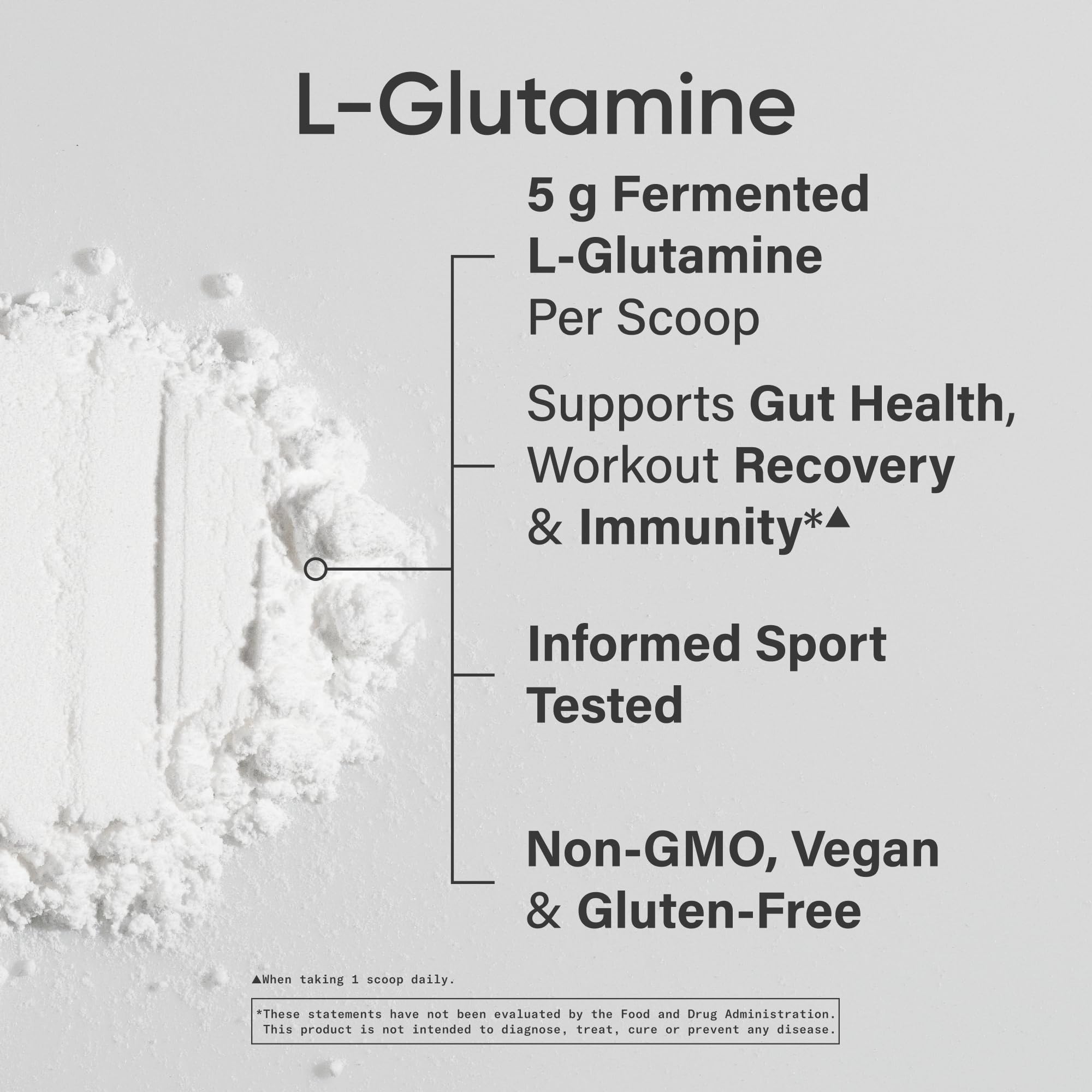 Verre prêt à boire avec L-Glutamine Sports Research après l’effort.