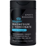 Sports Research Magnésium L‑Thréonate – bouteille, soutien potentiel à la concentration et au calme.