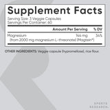 Sports Research Magnésium L‑Thréonate – logo Magtein, gage de qualité et de recherche.