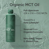 Sports Research MCT Oil mélangé dans smoothie sans arôme.