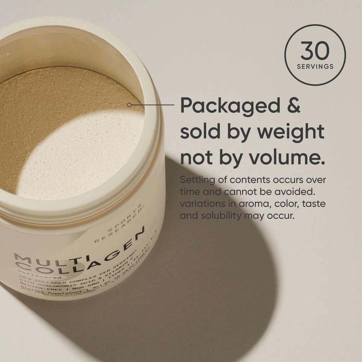 Sports Research Multi Collagen: sans gluten pour choix alimentaire
