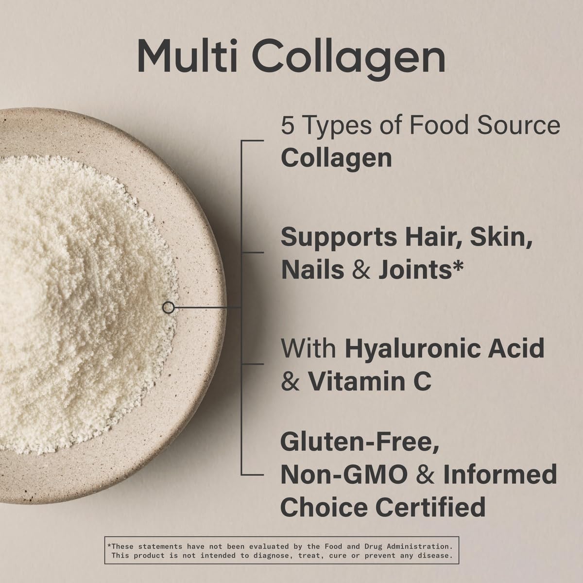 Sports Research Multi Collagen: sources-types I II III V X pour composition variée