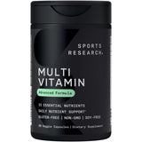 Sports Research Multivitamine Avancée – capsules végétales dans le flacon, usage quotidien possible.