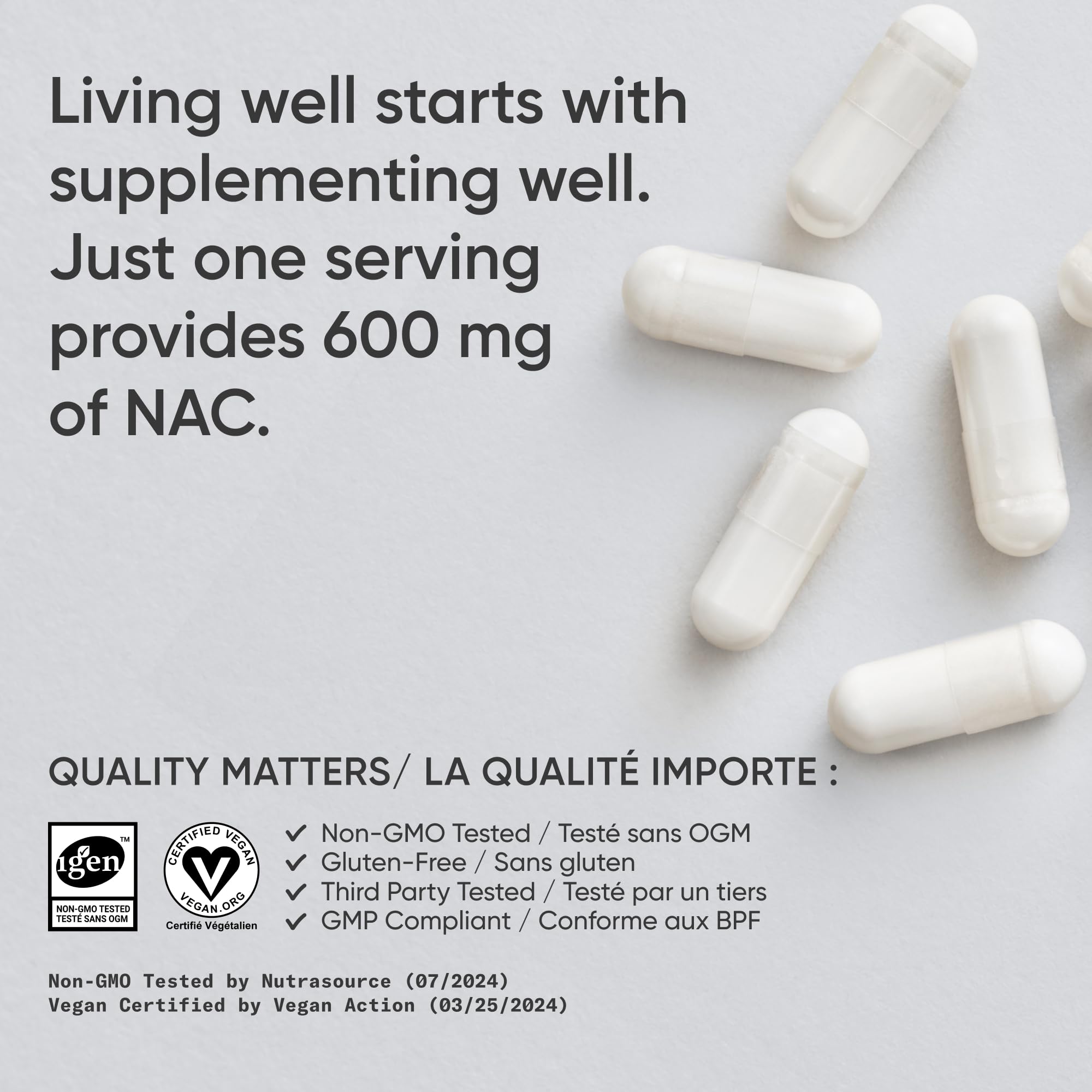 NAC 600 mg au parfum citron, par Sports Research.