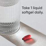 Capsule Sports Research Omega-3 Krill Oil couleur rouge naturelle grâce à l’astaxanthine