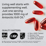 Visuel des phospholipides dans Sports Research Omega-3 Krill Oil favorisant l’absorption