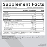 Sports Research Omega-3 Krill Oil tableau nutrition, repères rapides pour le choix.