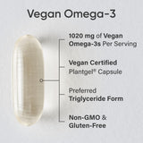 Sports Research Omega-3 véganes en gélules faciles à avaler.