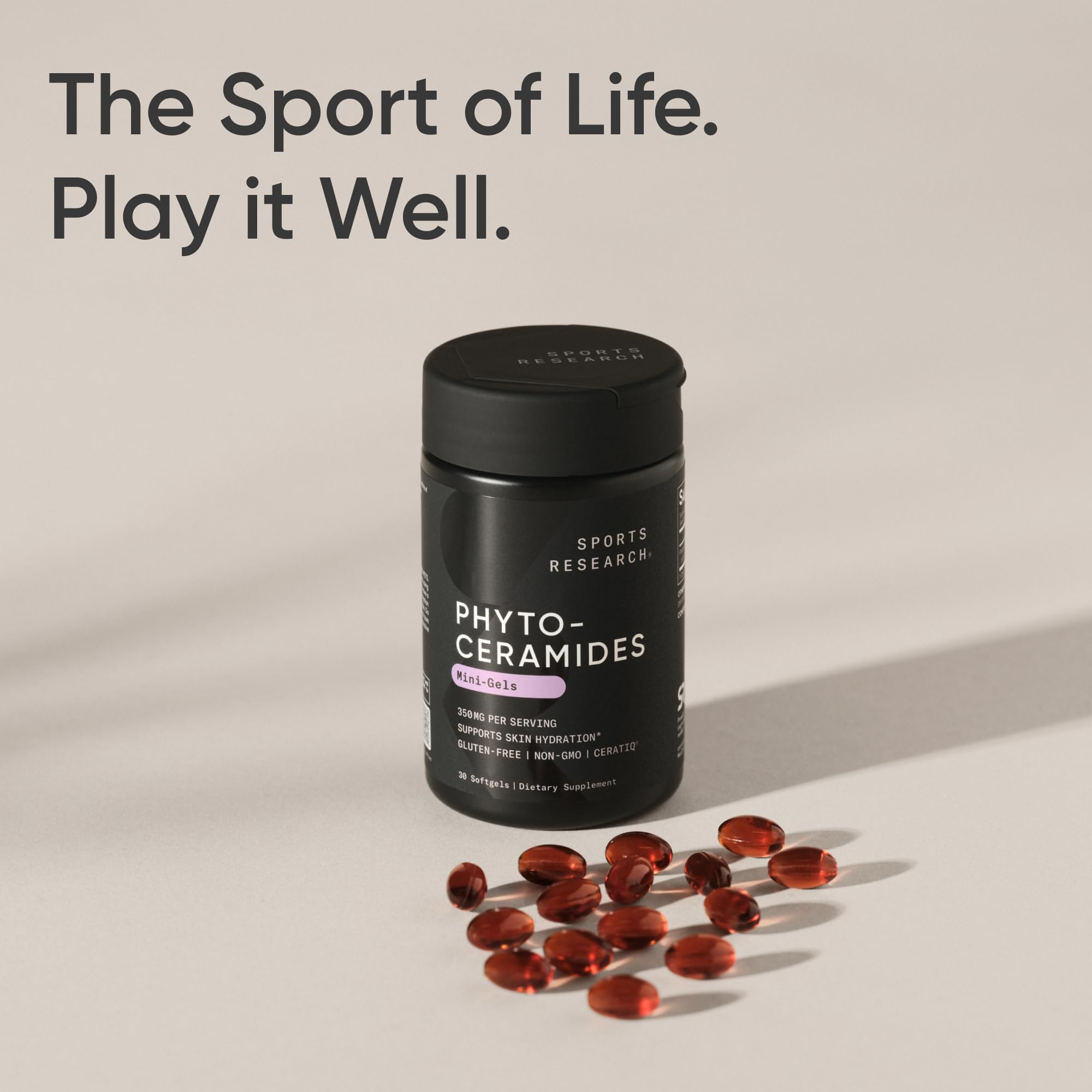 Sport Research Phytoceramides – avant/après peau pour hydratation potentielle.