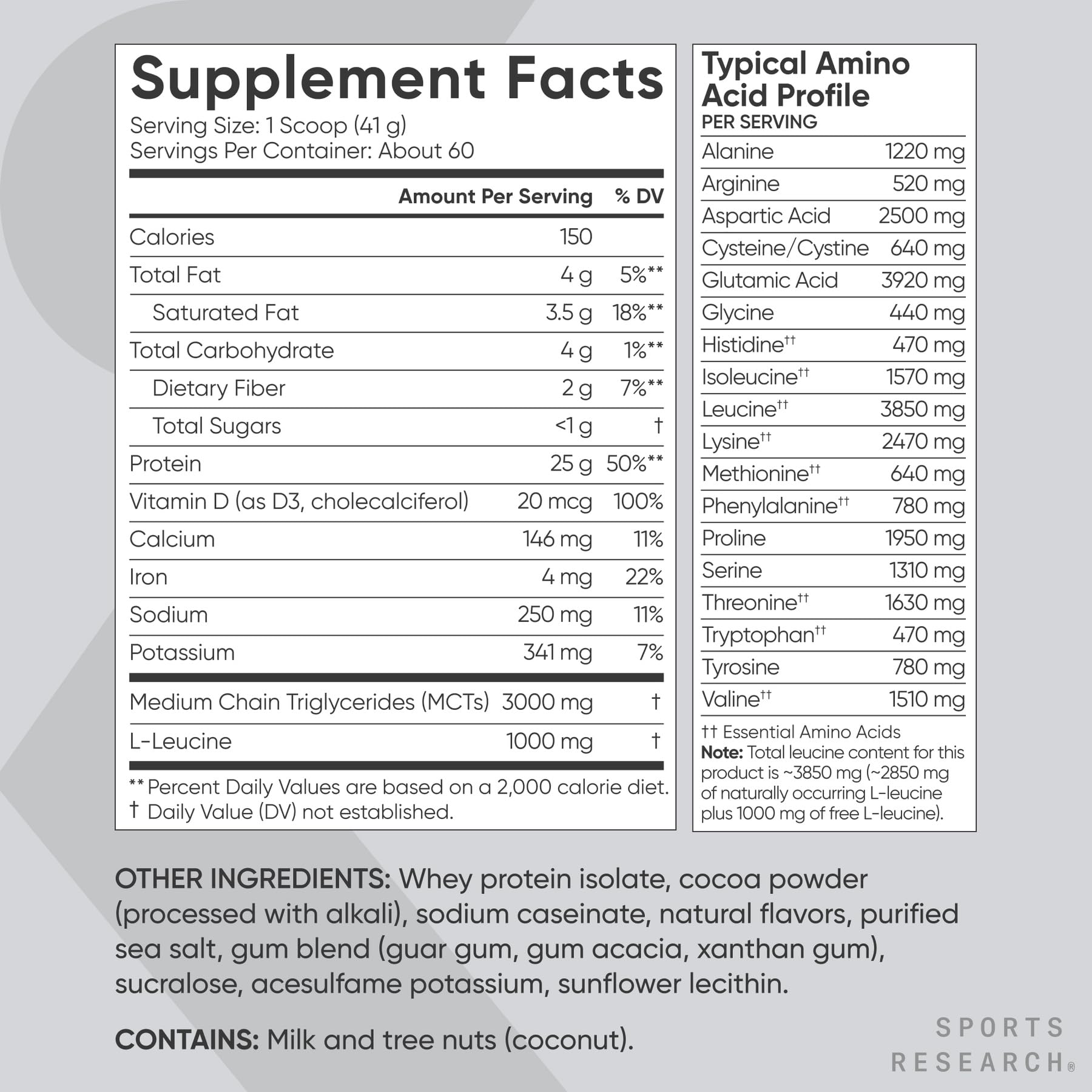 Sports Research Whey Protéine cuisson et pâtisserie, ajouter protéines à vos recettes