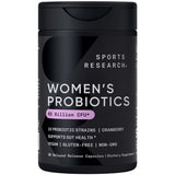 Sports Research Probiotiques Femmes – bouteille, soutien digestif potentiel.