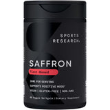 Sports Research Safran Bouteille Capsules présente un format pratique pour soutenir une humeur équilibrée.