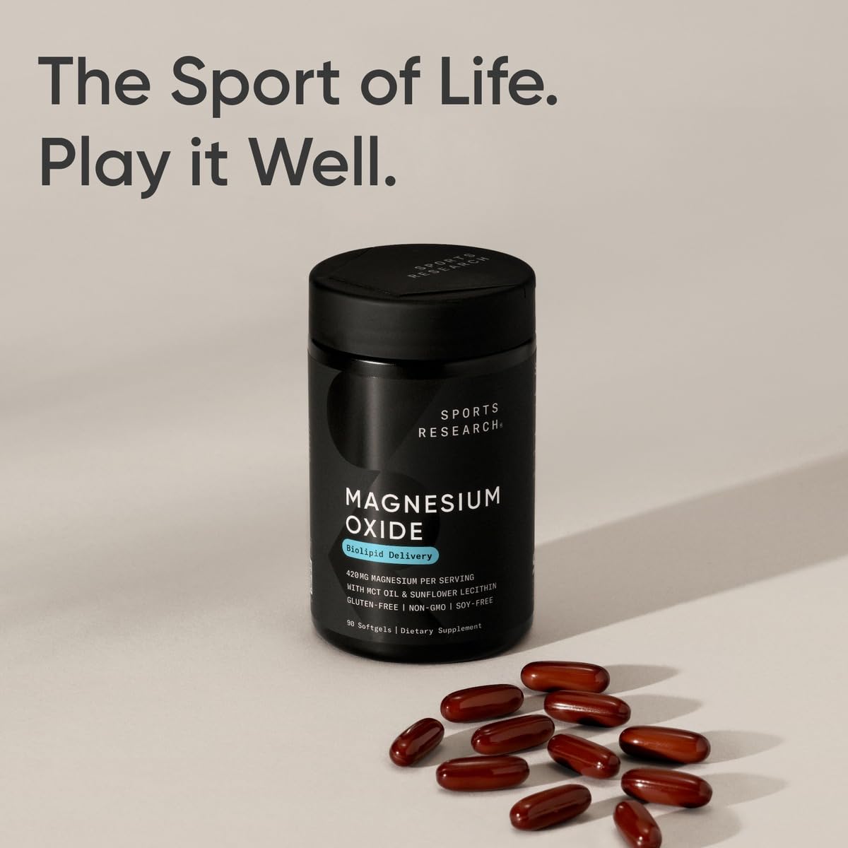 Sports Research sans-ogm: produit testé et certifié sans OGM.