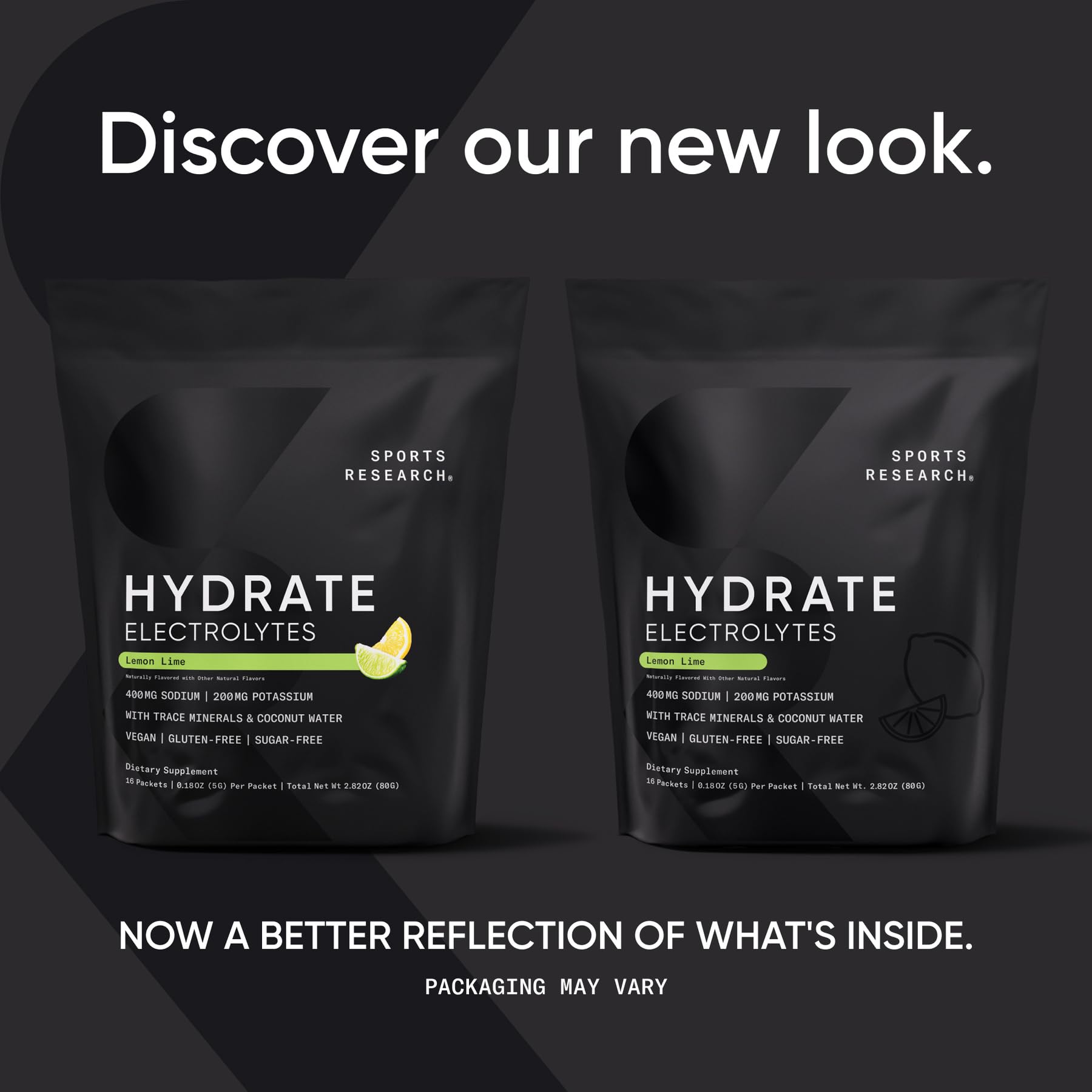 Sports Research Hydrate sans sucre, saveurs naturelles, boisson légère.