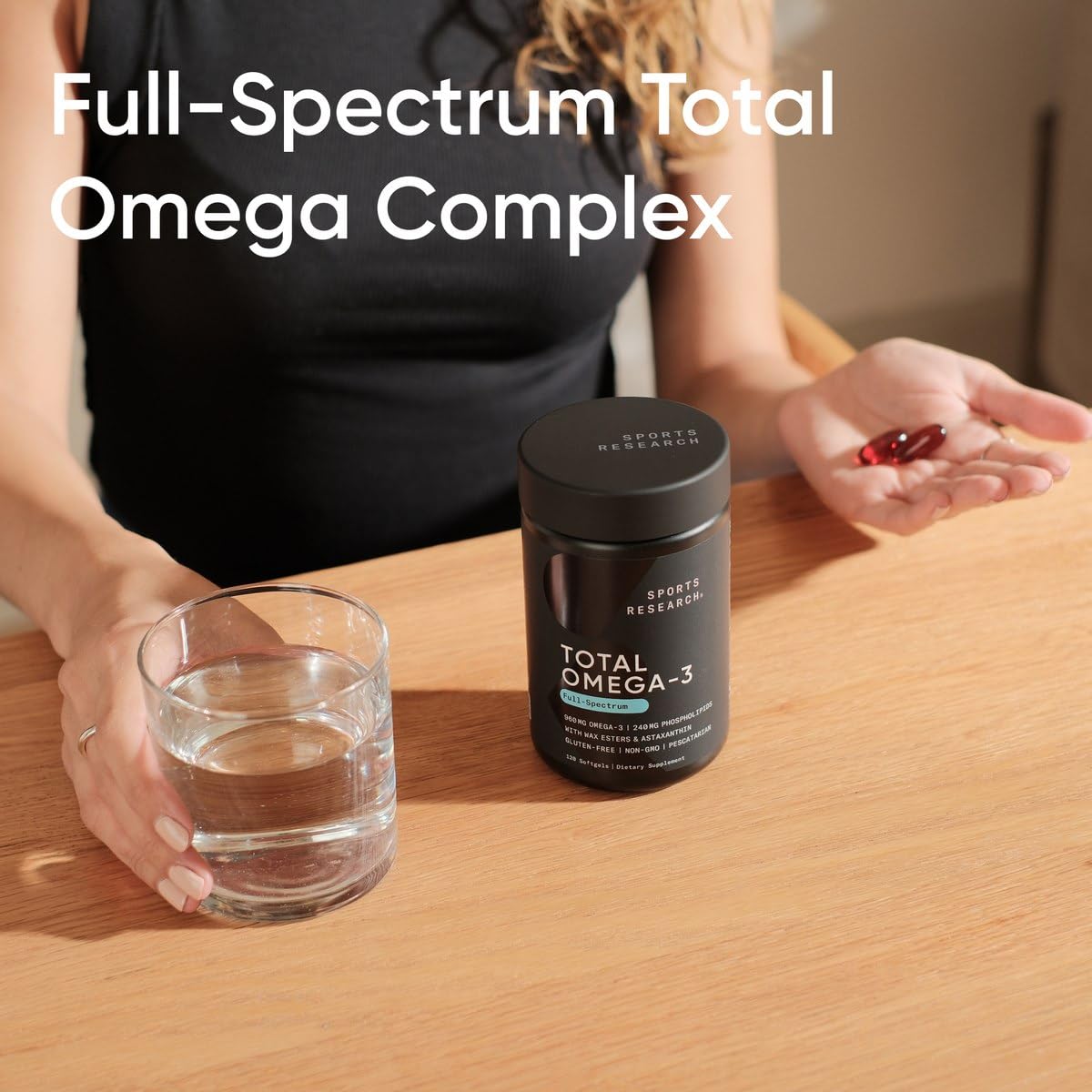 Sports Research Total Omega-3: pollock d’Alaska et EPA/DHA élevées.