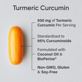 Sports Research Turmeric Curcumin C3 Complex: étiquette lisible indiquant les ingrédients clés.