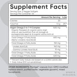 Sports Research Vegan Omega: flacon pratique pour l'apport nutritionnel quotidien.
