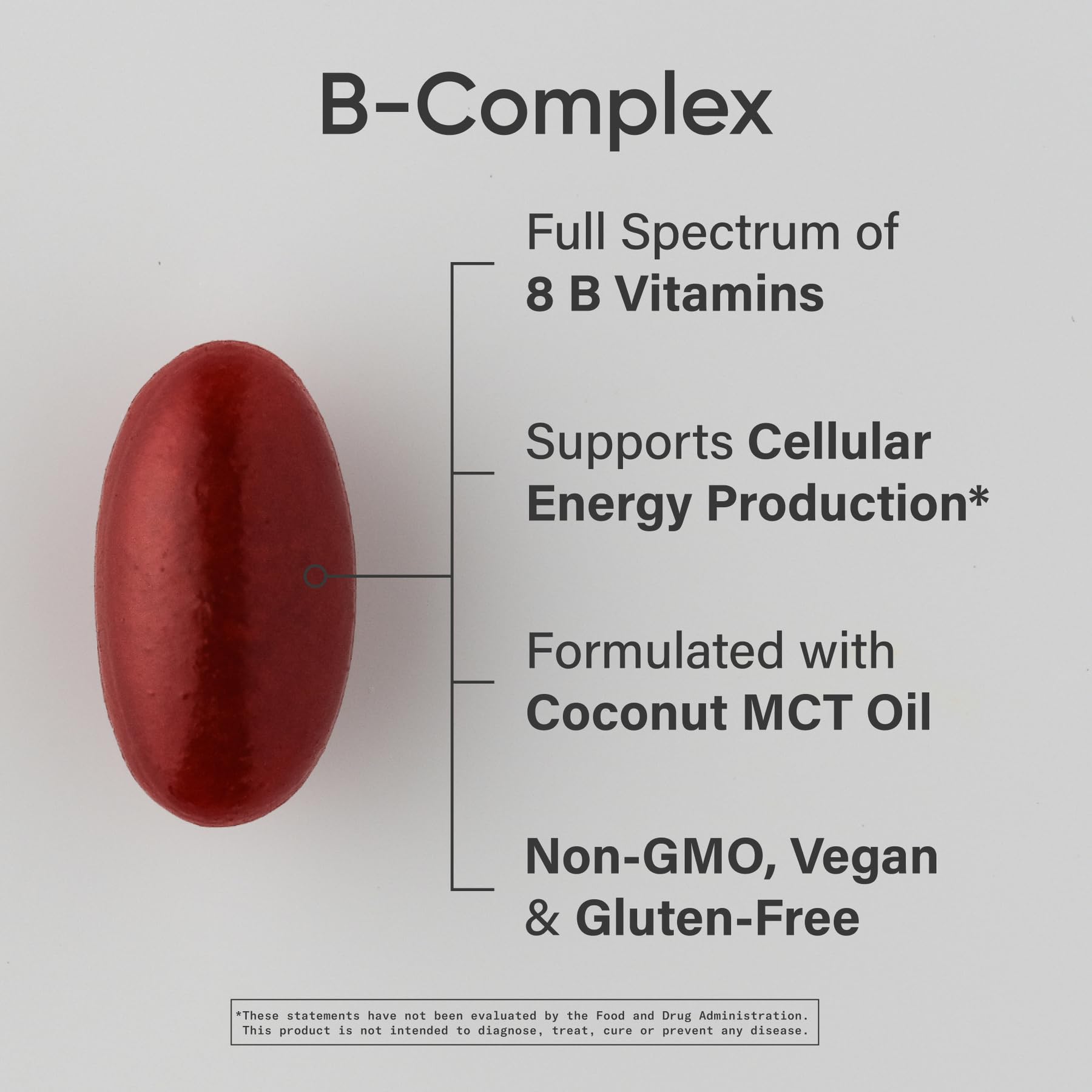 Sports Research Vitamine B-Complexe – gélules veganes Plantgel faciles à prendre.