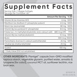 Sports Research Vitamine B-Complexe – ScentCert garantissant fraîcheur des gélules.
