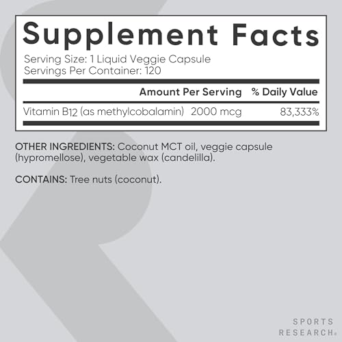 Sports Research flacon certifié vegan et sans soja, sans gluten.