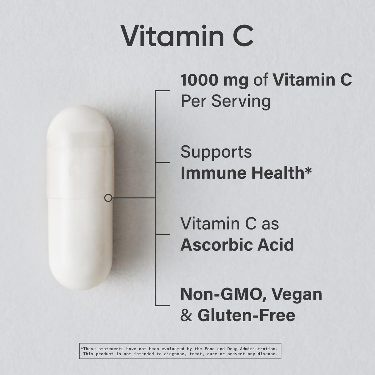 Sports Research vitamine C capsules vegan – routine quotidienne saine