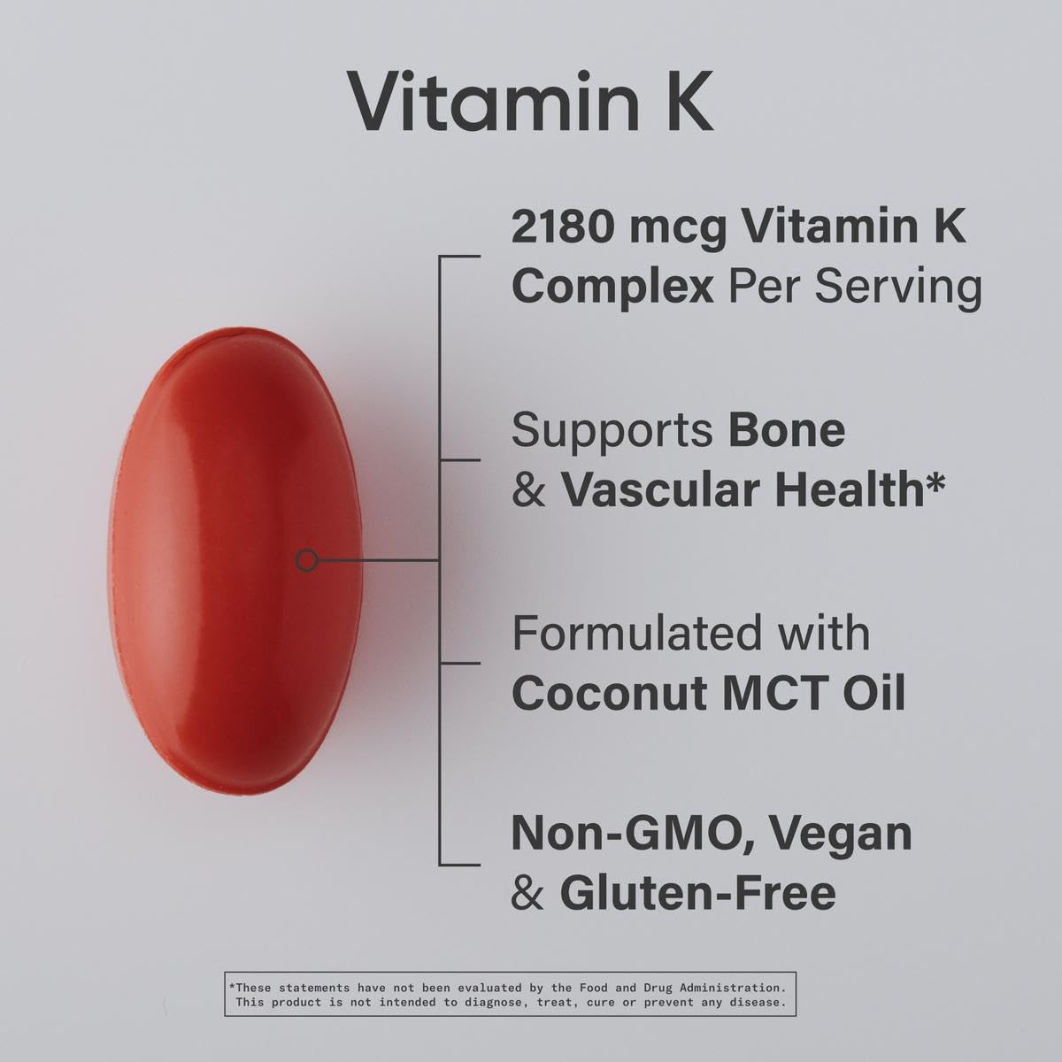 Sports Research Vitamin K Multi-Spectrum – gélules Plantgel faciles à avaler pour une absorption efficace.