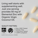 Sports Research Zinc Picolinate 50 mg – Étiquette sans gluten