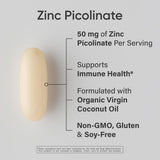 Sports Research Zinc Picolinate 50 mg – Gélules liquides faciles à avaler