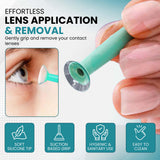 Inserteur en silicone doux SPORTS WORLD VISION pour une insertion douce des lentilles.