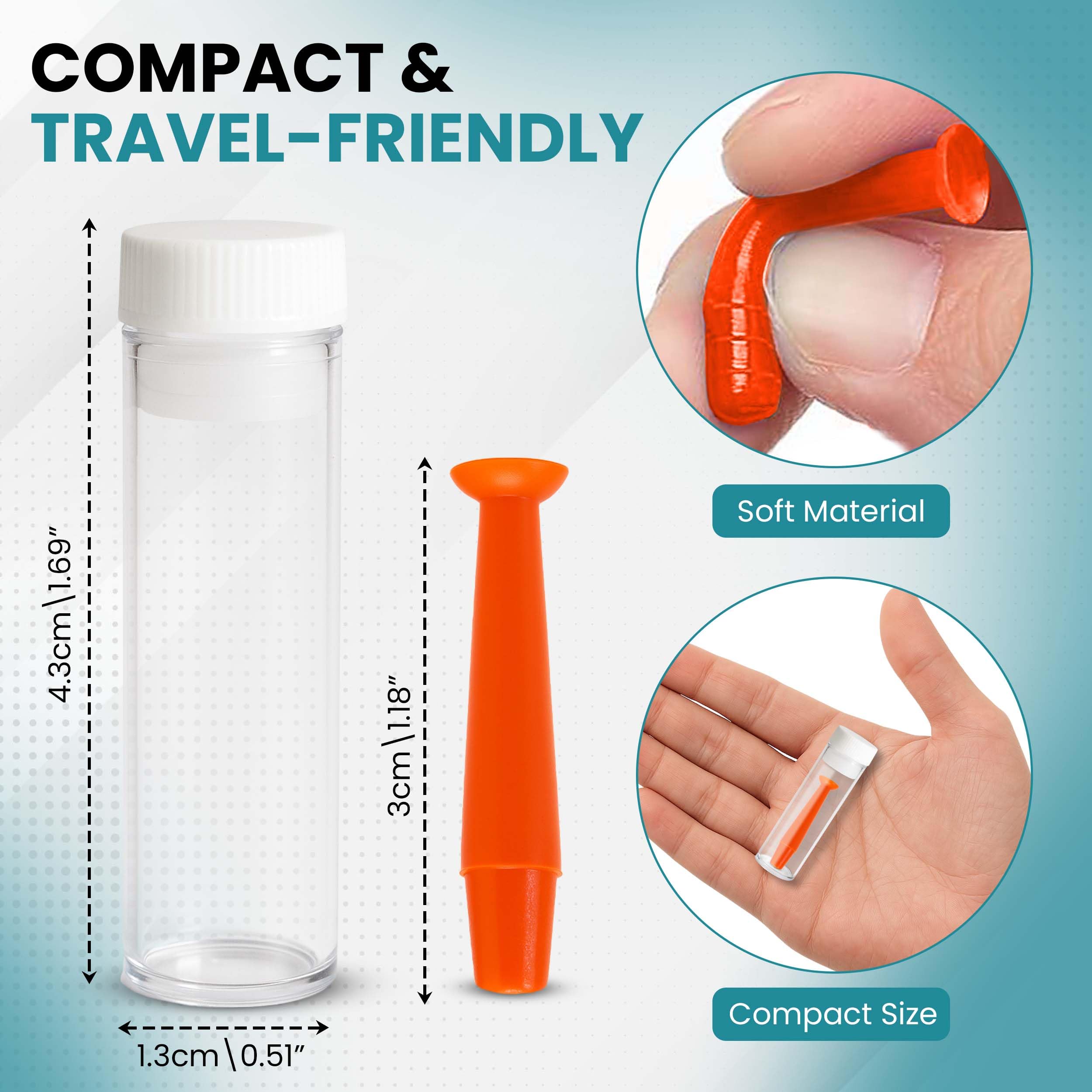 Sports World Vision kit portable orange prêt à l’emploi pour lentilles durcies