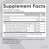 EPA et DHA concentrés, consommation quotidienne potentielle pour le bien-être général.