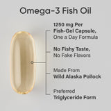 Gélules Omega-3 Sports Research 1250 mg, utilisation quotidienne pratique.