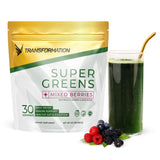 SPR BODY Transformation Super Greens, bouteille prête à l'emploi, soutien potentiel à l'immunité et à l'énergie.
