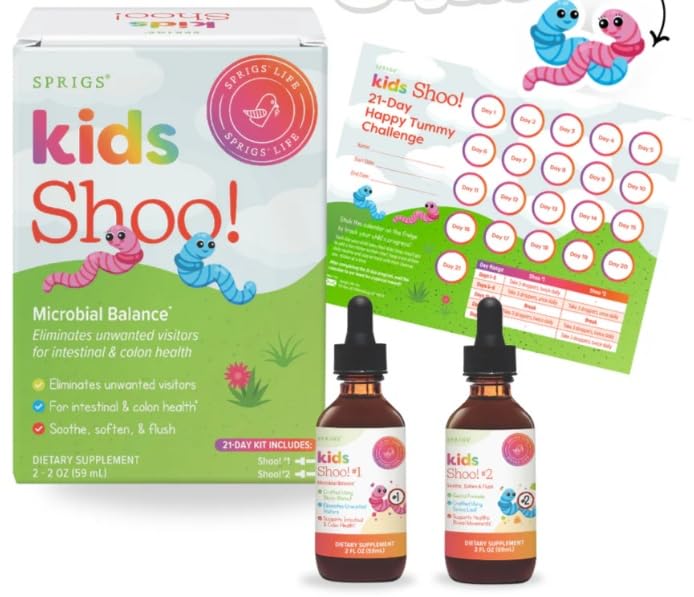 SPRIGS Shoo pour enfants équilibre microbien – soutien digestion saine.