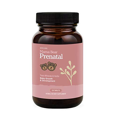 Sprigs Mama Bear Prenatal : ingrédients à base de plantes pour digestion douce.