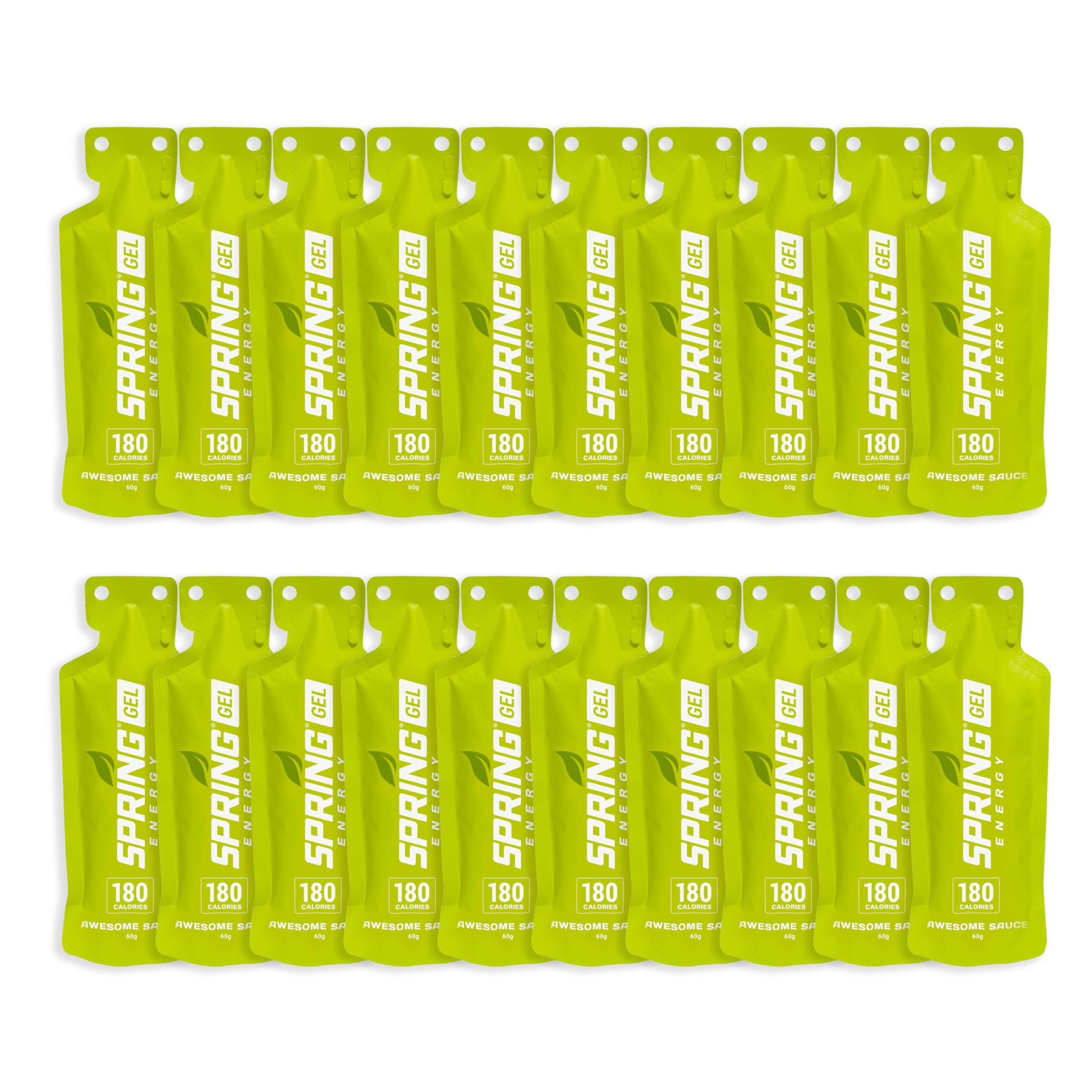 SPRING Énergie Gel Génial Cannelle-Pomme Tarte 180 kcal, énergie durable en course.