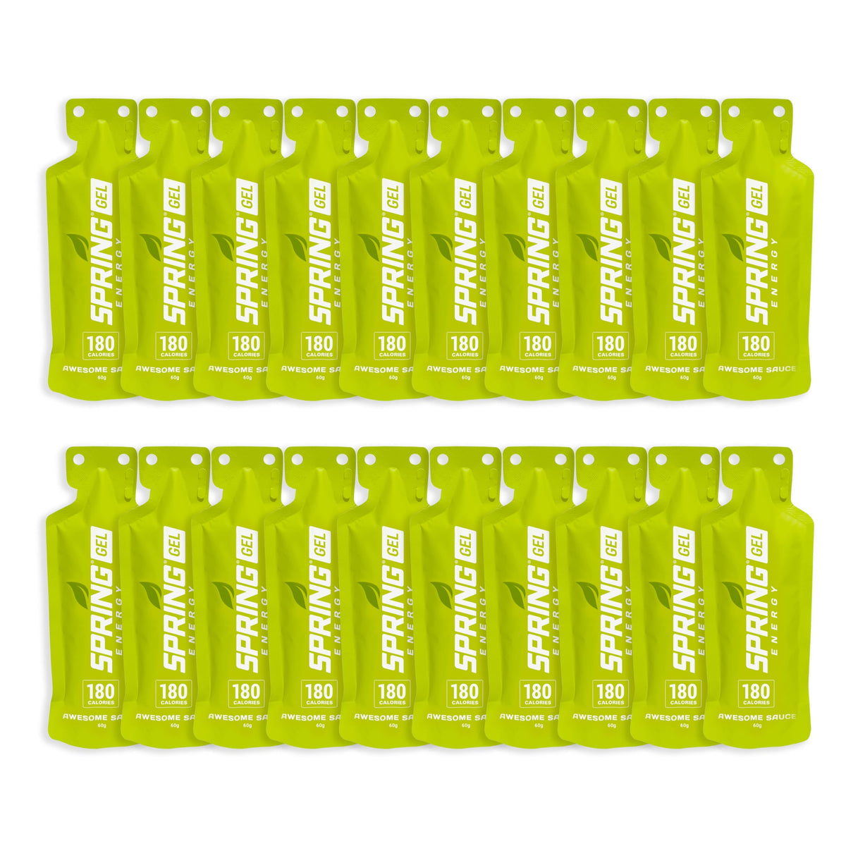 SPRING Énergie Gel Génial Cannelle-Pomme Tarte 180 kcal, énergie durable en course.