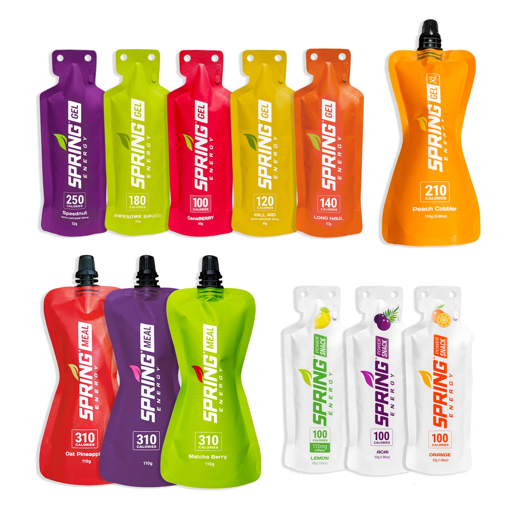SPRING Sampler: ensemble de gels Real Food pour endurance et énergie durable