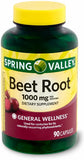 Spring Valley Betterave – comprimé 1000 mg, soutien énergie quotidien possible.