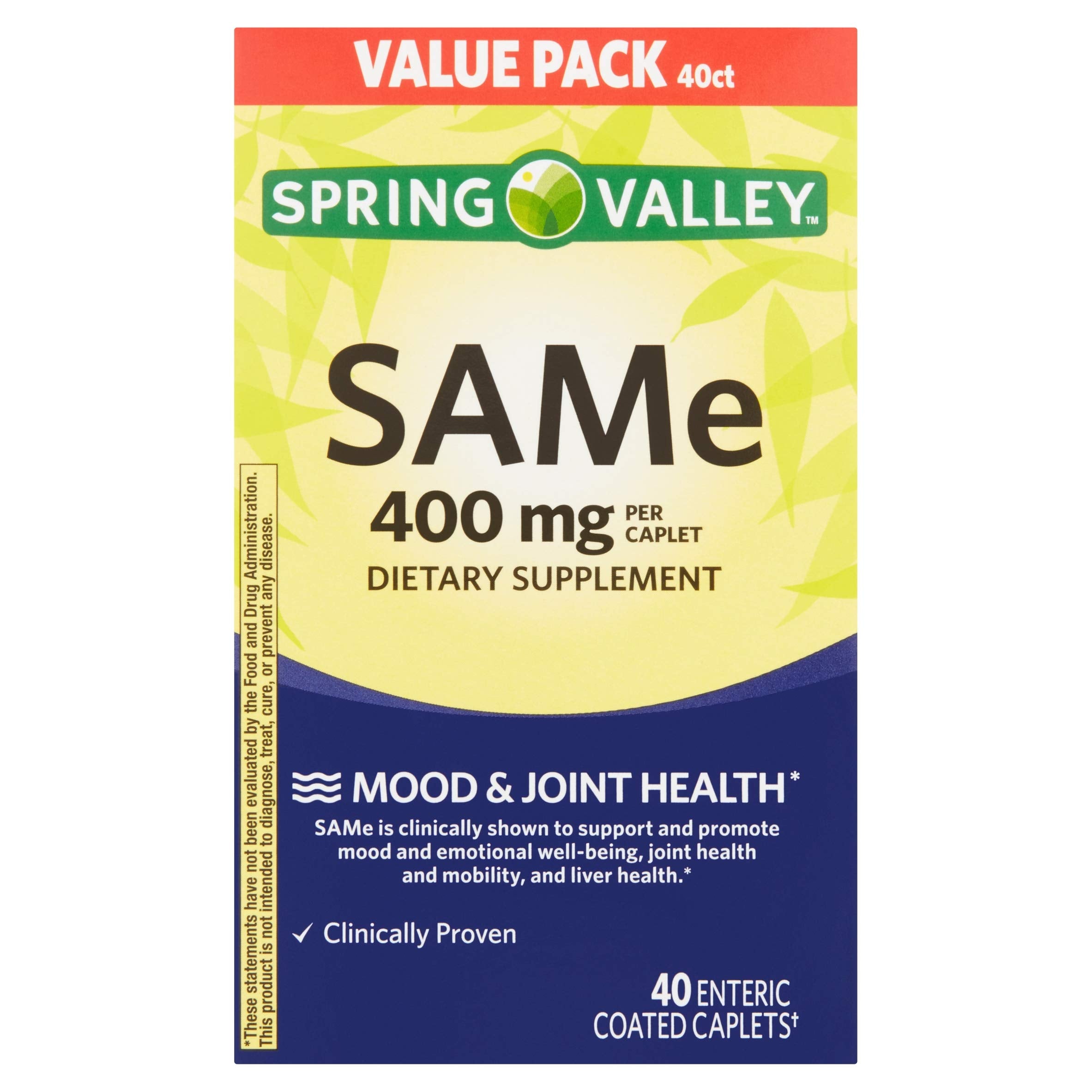 Spring Valley CoQ10 400 mg – emballage compact pour un rangement pratique.