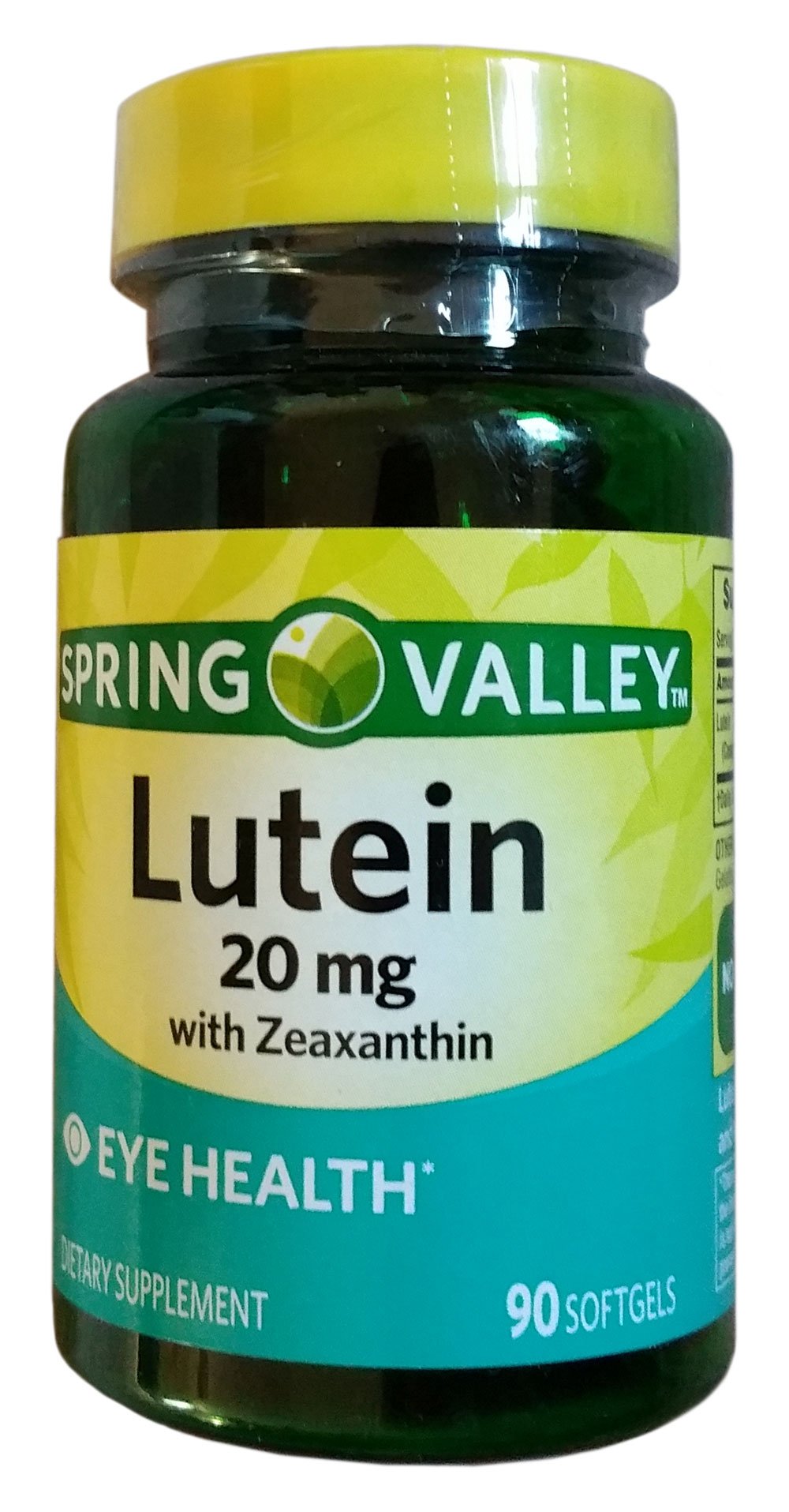 Spring Valley Lutéine 20 mg, gélules, flacon, soutien possible de la vue