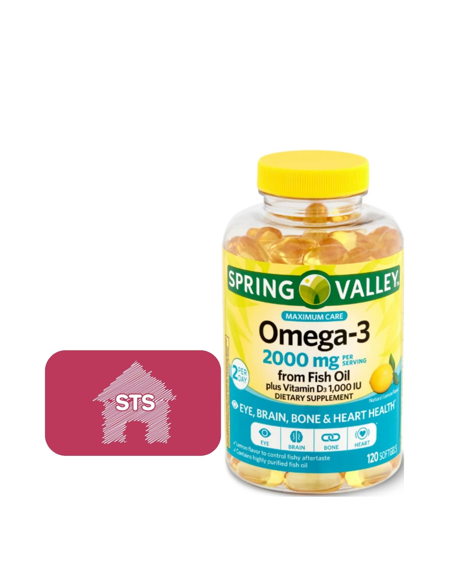 Spring Valley Omega-3 en bouteille – soutien potentiel pour les yeux